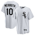Silnrao C.White Sox #10 Chase Meidroth Player White Stripe Home Game Stitched Jerseys