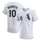 Silnrao C.White Sox #10 Chase Meidroth Player White Stripe Limited Elite Home Stitched Jerseys