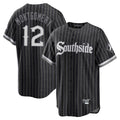 Silnrao C.White Sox #12 Colson Montgomery Player Black City Connect Home Game Stitched Jerseys