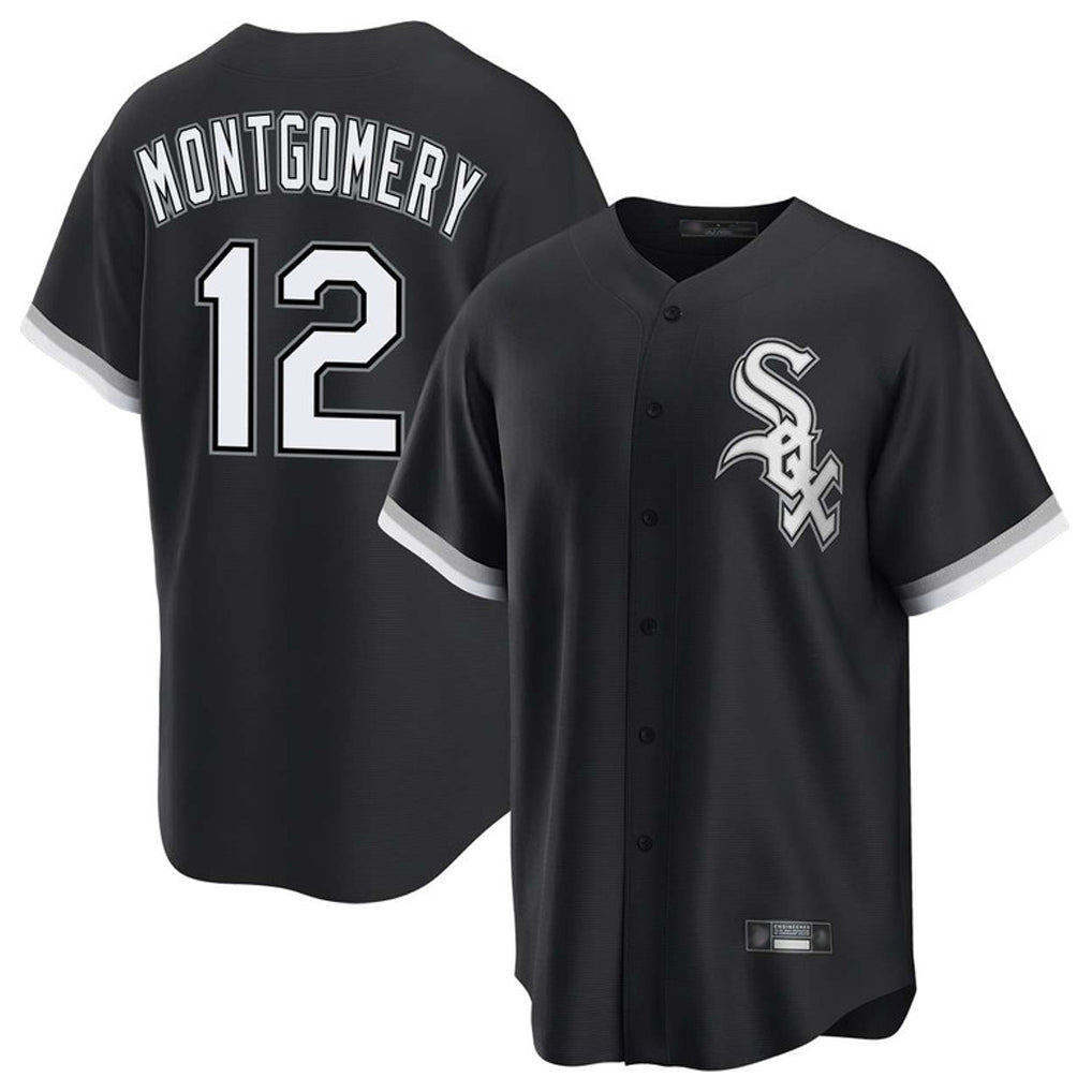Silnrao C.White Sox #12 Colson Montgomery Player Black Home Game Stitched Jerseys