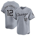 Silnrao C.White Sox #12 Colson Montgomery Player Gray Road Limited Home Stitched Jerseys