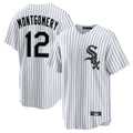 Silnrao C.White Sox #12 Colson Montgomery Player White Stripe Home Game Stitched Jerseys