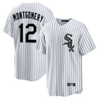Silnrao C.White Sox #12 Colson Montgomery Player White Stripe Home Game Stitched Jerseys