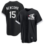 Silnrao C.White Sox #15 Sean Newcomb Player Black Spring Training Game Stitched Jerseys