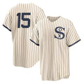 Silnrao C.White Sox #15 Sean Newcomb Player Cream Field of Dreams Home Game Stitched Jerseys