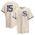 Silnrao C.White Sox #15 Sean Newcomb Player Cream Field of Dreams Home Game Stitched Jerseys