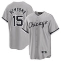 Silnrao C.White Sox #15 Sean Newcomb Player Gray Home Game Stitched Jerseys