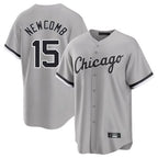 Silnrao C.White Sox #15 Sean Newcomb Player Gray Home Game Stitched Jerseys