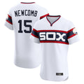 Silnrao C.White Sox #15 Sean Newcomb Player White T-shirt Limited Elite Home Stitched Jerseys