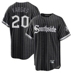 Silnrao C.White Sox #20 Miguel Vargas Player Black City Connect Home Game Stitched Jerseys