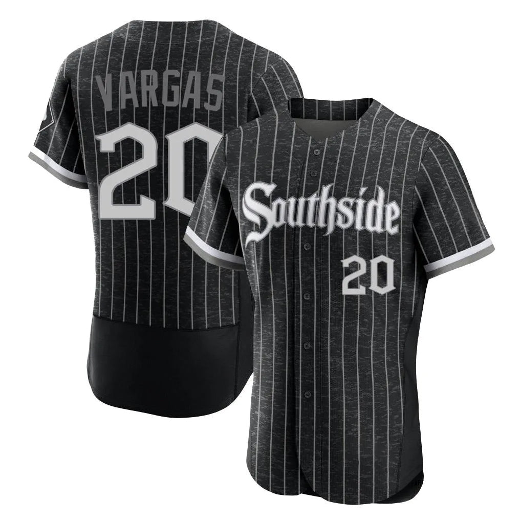Silnrao C.White Sox #20 Miguel Vargas Player Black City Connect Limited Elite Home Stitched Jerseys