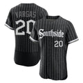 Silnrao C.White Sox #20 Miguel Vargas Player Black City Connect Limited Elite Home Stitched Jerseys