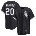 Silnrao C.White Sox #20 Miguel Vargas Player Black Home Game Stitched Jerseys