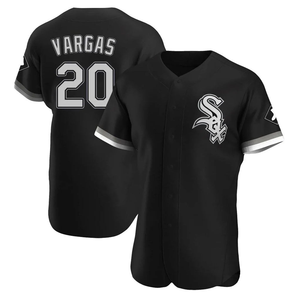 Silnrao C.White Sox #20 Miguel Vargas Player Black Limited Elite Home Stitched Jerseys