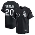 Silnrao C.White Sox #20 Miguel Vargas Player Black Limited Home Stitched Jerseys