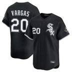 Silnrao C.White Sox #20 Miguel Vargas Player Black Limited Home Stitched Jerseys