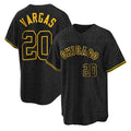 Silnrao C.White Sox #20 Miguel Vargas Player Black Snake Skin City Home Game Stitched Jerseys