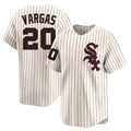 Silnrao C.White Sox #20 Miguel Vargas Player Cream Cooperstown Collection Limited Home Stitched Jerseys