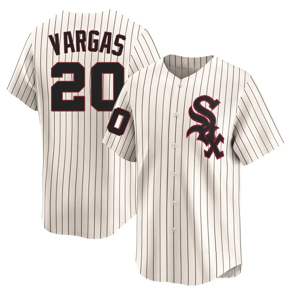 Silnrao C.White Sox #20 Miguel Vargas Player Cream Cooperstown Collection Limited Home Stitched Jerseys