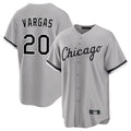 Silnrao C.White Sox #20 Miguel Vargas Player Gray Home Game Stitched Jerseys