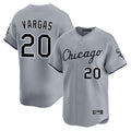 Silnrao C.White Sox #20 Miguel Vargas Player Gray Road Limited Home Stitched Jerseys