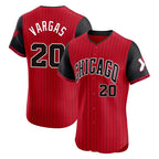 Silnrao C.White Sox #20 Miguel Vargas Player Red City Connect Limited Elite Home Stitched Jerseys