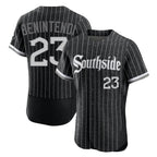 Silnrao C.White Sox #23 Andrew Benintendi Player Black City Connect Limited Elite Home Stitched Jerseys