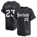 Silnrao C.White Sox #23 Andrew Benintendi Player Black City Connect Limited Home Stitched Jerseys