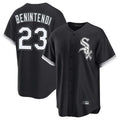 Silnrao C.White Sox #23 Andrew Benintendi Player Black Home Game Stitched Jerseys