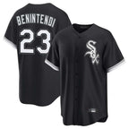 Silnrao C.White Sox #23 Andrew Benintendi Player Black Home Game Stitched Jerseys