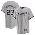 Silnrao C.White Sox #23 Andrew Benintendi Player Gray Home Game Stitched Jerseys