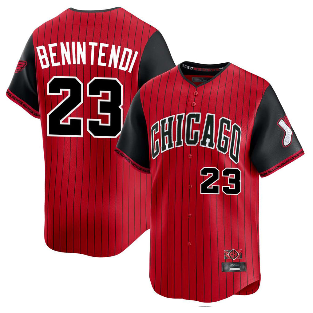 Silnrao C.White Sox #23 Andrew Benintendi Player Red City Connect Limited Home Stitched Jerseys