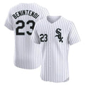 Silnrao C.White Sox #23 Andrew Benintendi Player White Stripe Limited Elite Home Stitched Jerseys