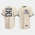 Silnrao C.White Sox #25 Andrew Vaughn Player Cream Field of Dreams Home Game Stitched Jerseys