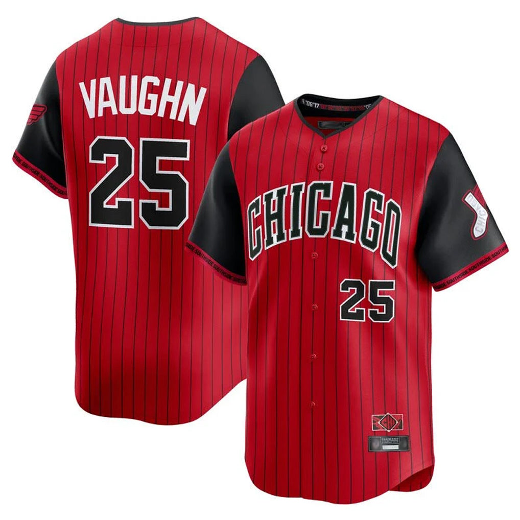 Silnrao C.White Sox #25 Andrew Vaughn Player Red City Connect Limited Home Stitched Jerseys