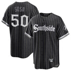 Silnrao C.White Sox #50 Lenyn Sosa Player Black City Connect Home Game Stitched Jerseys