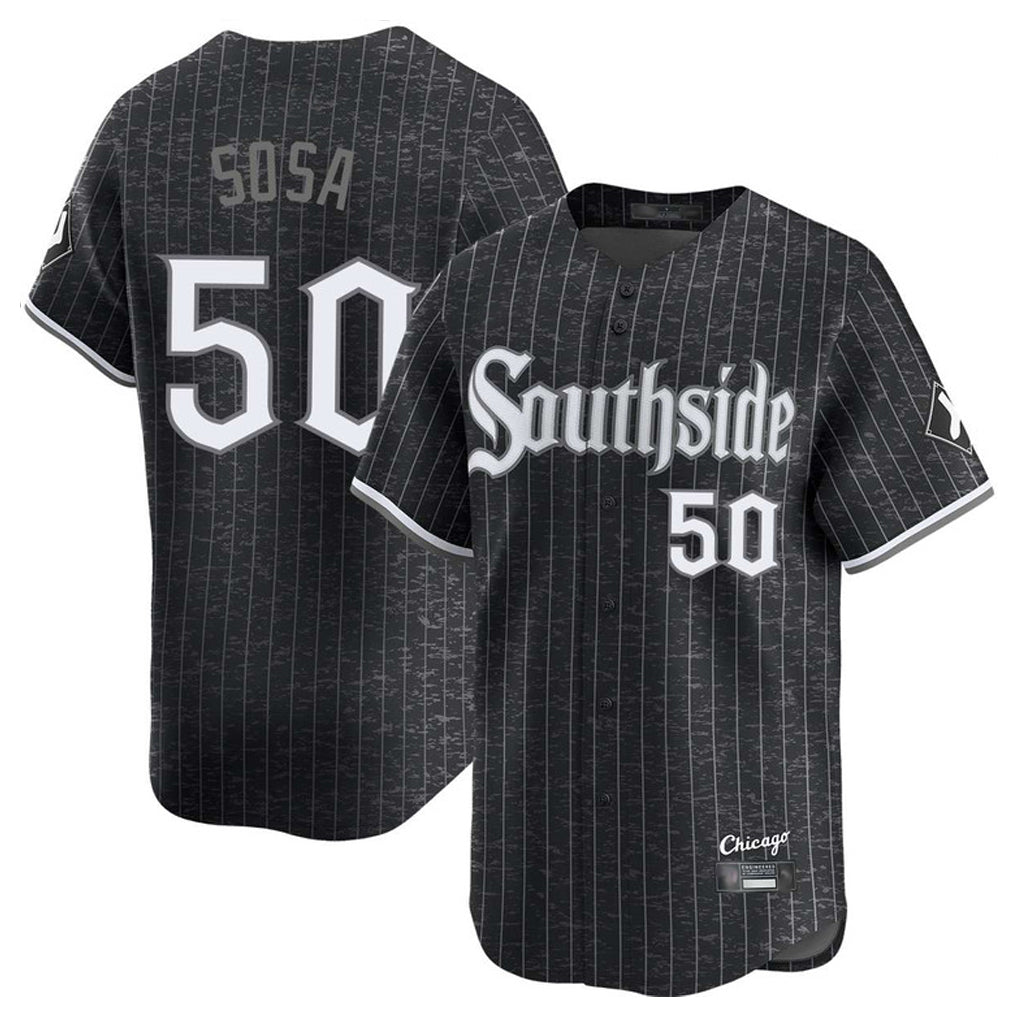 Silnrao C.White Sox #50 Lenyn Sosa Player Black City Connect Limited Home Stitched Jerseys