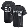 Silnrao C.White Sox #50 Lenyn Sosa Player Black City Connect Limited Home Stitched Jerseys