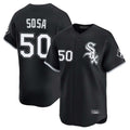 Silnrao C.White Sox #50 Lenyn Sosa Player Black Limited Home Stitched Jerseys