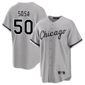 Silnrao C.White Sox #50 Lenyn Sosa Player Gray Home Game Stitched Jerseys