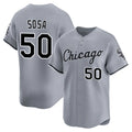 Silnrao C.White Sox #50 Lenyn Sosa Player Gray Road Limited Home Stitched Jerseys