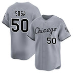 Silnrao C.White Sox #50 Lenyn Sosa Player Gray Road Limited Home Stitched Jerseys