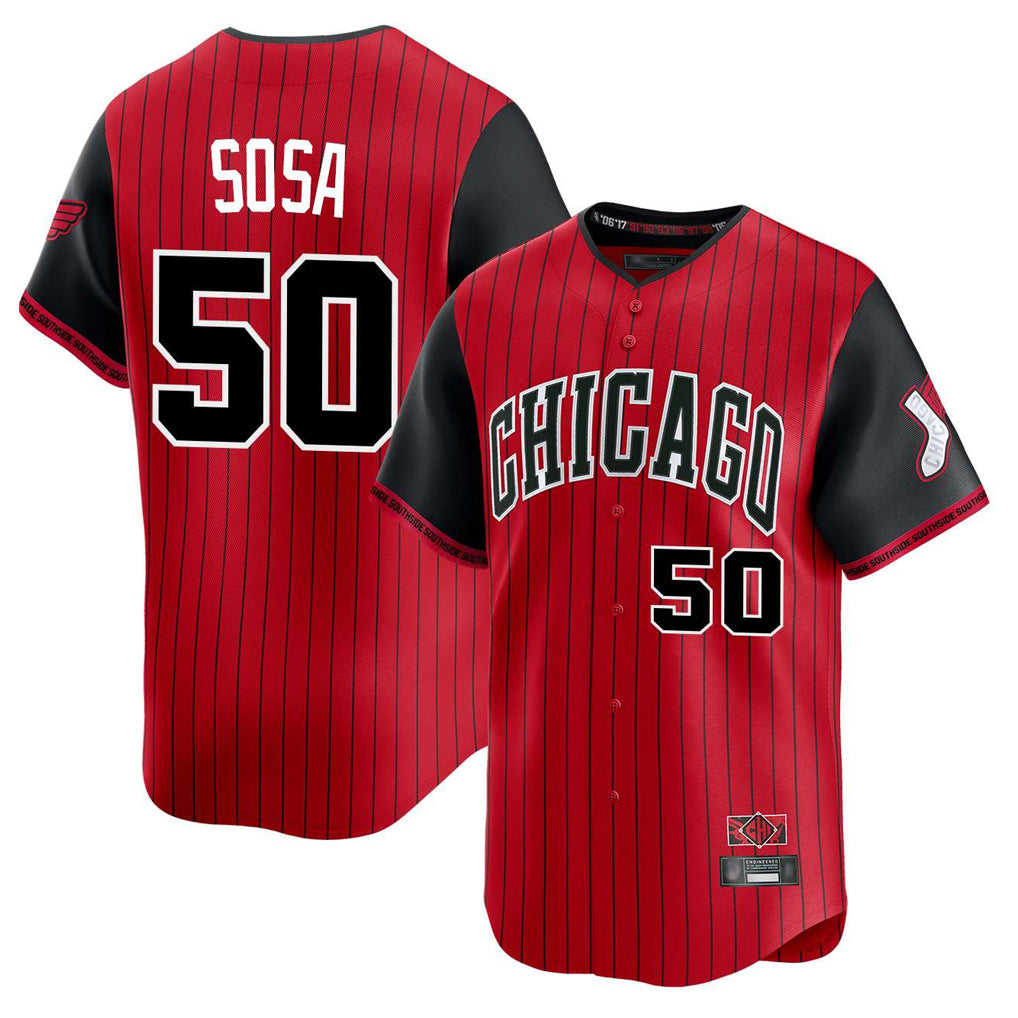 Silnrao C.White Sox #50 Lenyn Sosa Player Red City Connect Limited Home Stitched Jerseys