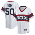 Silnrao C.White Sox #50 Lenyn Sosa Player White T-shirt Home Game Stitched Jerseys