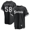 Silnrao C.White Sox #58 Seranthony Dom¨ªnguez Player Black City Connect Home Game Stitched Jerseys