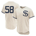 Silnrao C.White Sox #58 Seranthony Dom¨ªnguez Player Cream Field of Dreams Limited Elite Home Stitched Jerseys