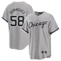 Silnrao C.White Sox #58 Seranthony Dom¨ªnguez Player Gray Home Game Stitched Jerseys