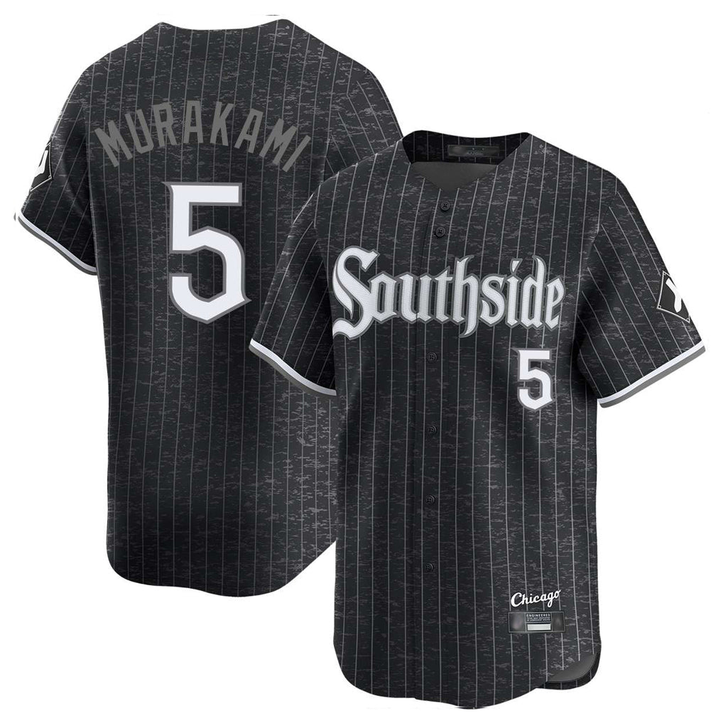Silnrao C.White Sox #5 Munetaka Murakami Player Black City Connect Limited Home Stitched Jerseys
