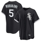 Silnrao C.White Sox #5 Munetaka Murakami Player Black Home Game Stitched Jerseys