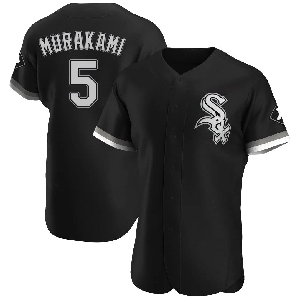 Silnrao C.White Sox #5 Munetaka Murakami Player Black Limited Elite Home Stitched Jerseys